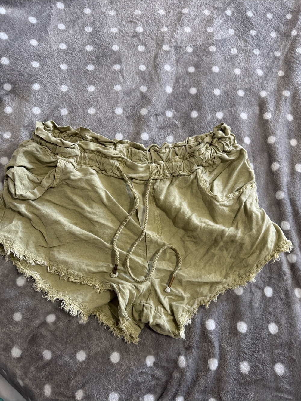 YBF shorts - Size Large Light olive green